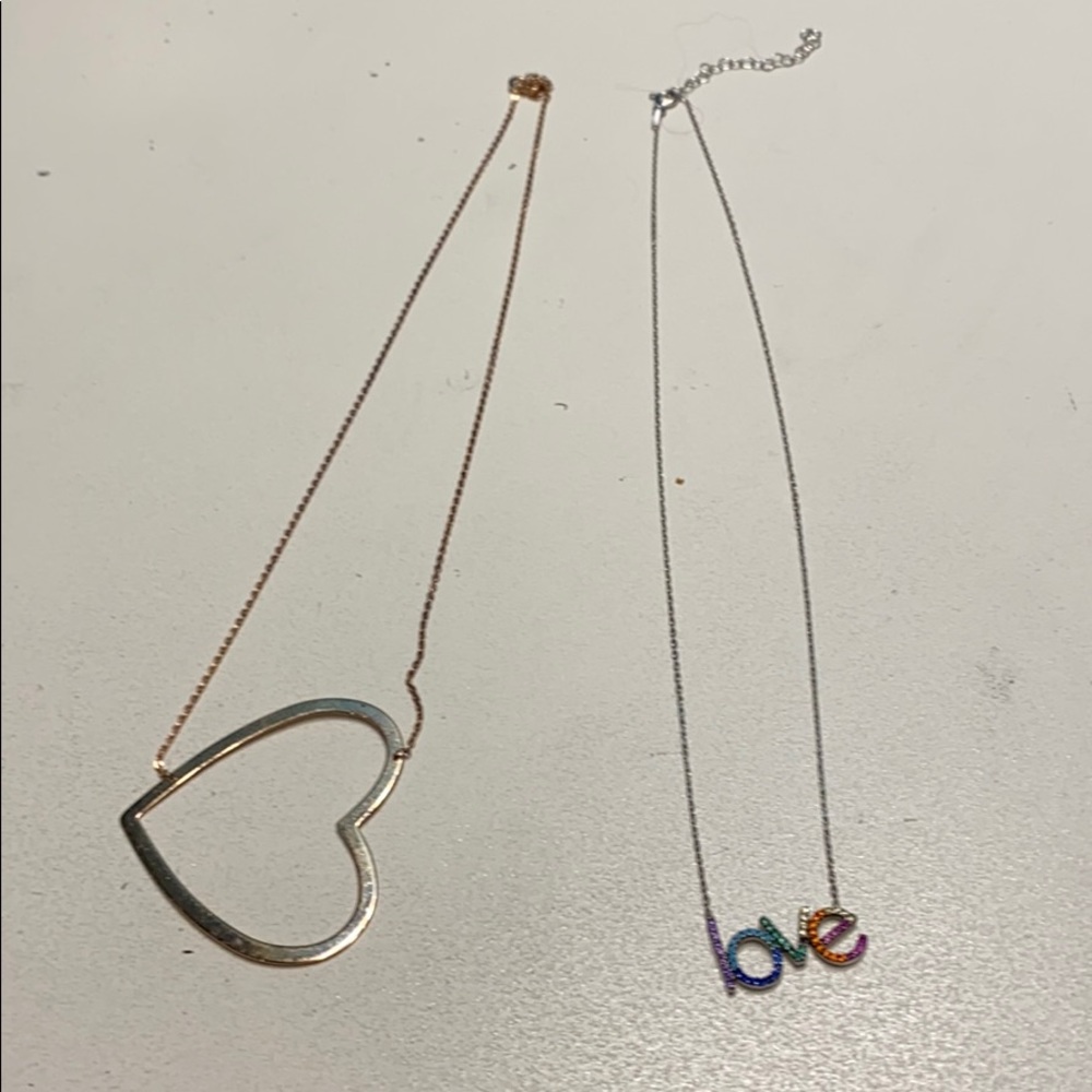 Heart themed necklaces